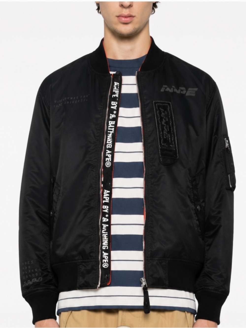 AAPE by A Bathing Ape Bomber Jacket Reversible Men’s Small $363